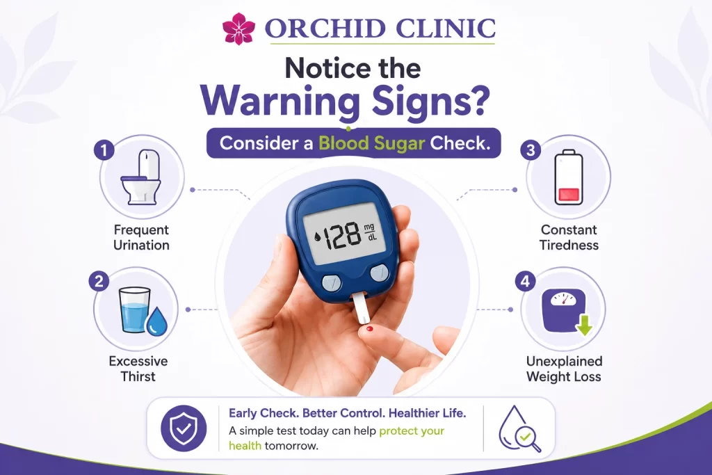 notice the warning signs of diabetes